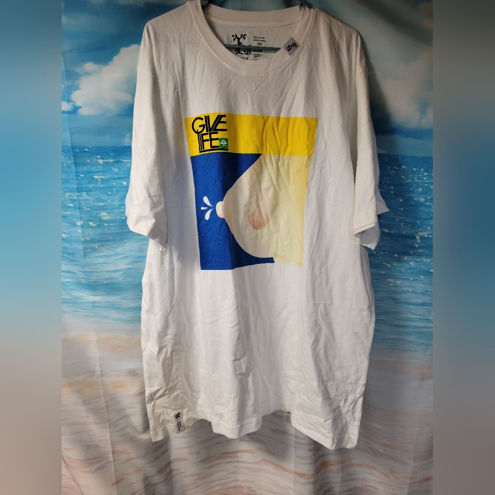 Roots + Equipment NWT Give Life Tshirt Size 3XL